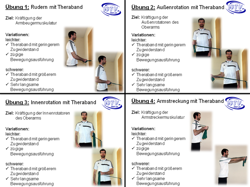 Übungen mit dem Theraband